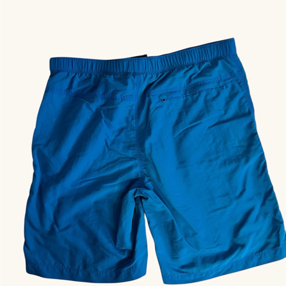 The North Face Blue Hiking Shorts Mens M Nylon Outdoor Belted - Picture 2 of 11